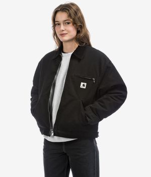 Carhartt WIP W' OG Detroit Organic Dearborn Jas women (black black rinsed)
