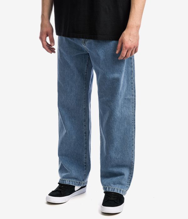 Shop Carhartt WIP Landon Robertson Jeans (blue heavy stone wash