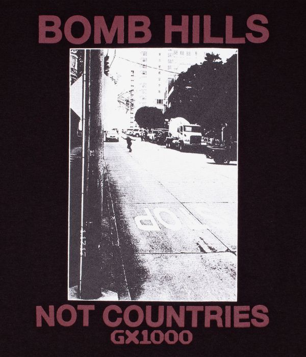 GX1000 Bomb Hills T-shirt (black burgundy)