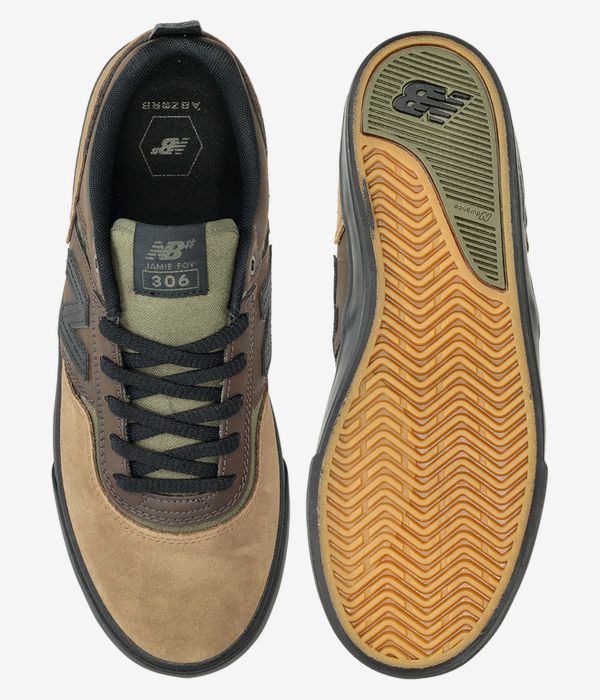 Shop New Balance Numeric 306 Jamie Foy Shoes (brown) online | skatedeluxe