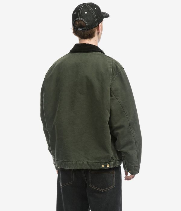 Carhartt WIP OG Detroit Organic Dearborn Chaqueta (olive black stone canvas)