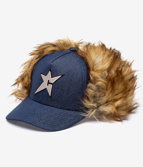 Carpet Company C-Star Fur Cap (dark denim)