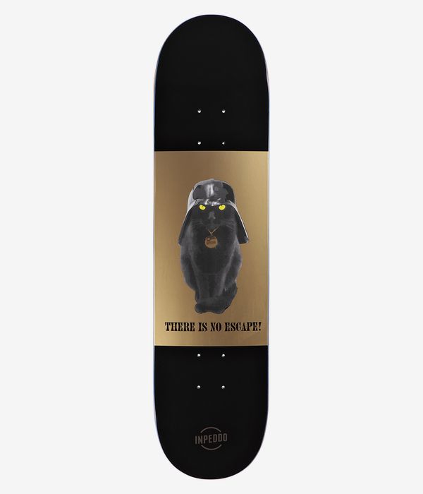Inpeddo Cat Vader 7.75" Planche de skateboard (dark brown/gold)