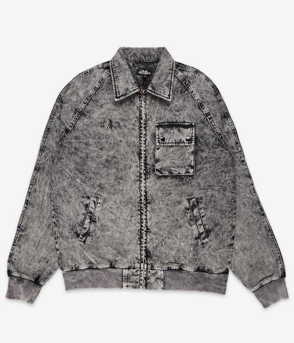 Blue Flowers Leary Acid Wash Jacket (acid wash)