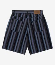 Obey Baja Stripe Baggy Denim Shorts (black multi)