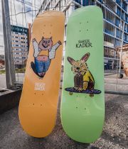 Baker Figgy Our Furry Friends B2 8.25" Skateboard Deck (yellow)