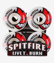 Spitfire Bighead Roues (white red) 52mm 99A 4 Pack