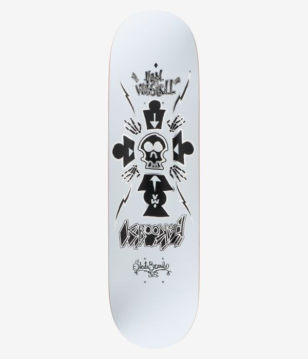 Krooked Wastell Redux TF 8.25" Skateboard Deck (white)