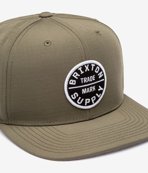 Brixton Oath III Snapback Cap (ivy green ripstop)