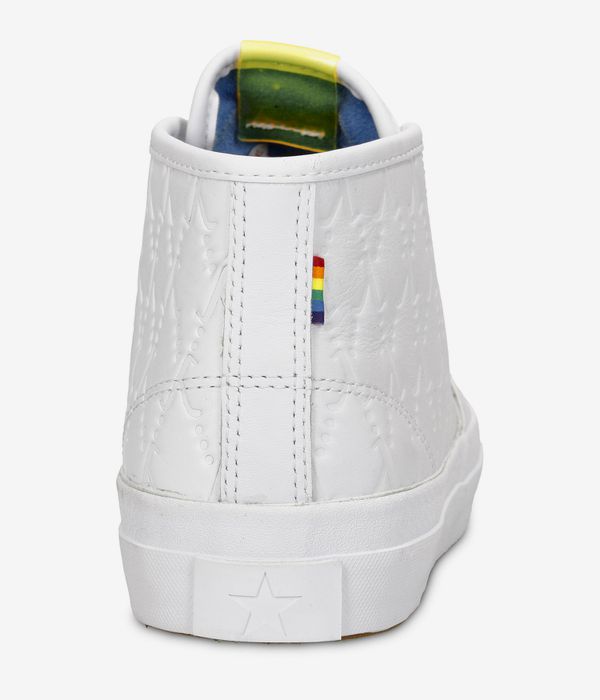 Shop Converse CONS Jack Purcell Pro Lambda Emboss Mid Shoes white