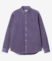 Carhartt WIP Madison Corduroy Camisa (glassy purple black)