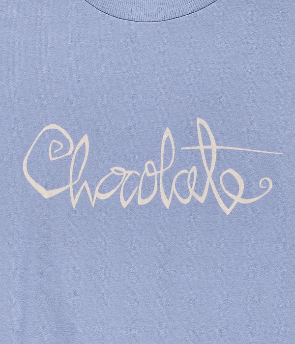 Chocolate Script Camiseta (stone blue)