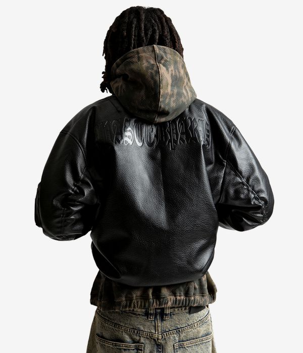 Wasted Paris Kingdom Faux Leather Jacket (black)