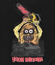 Heroin Skateboards Teggxas Chainsaw Camiseta (black)