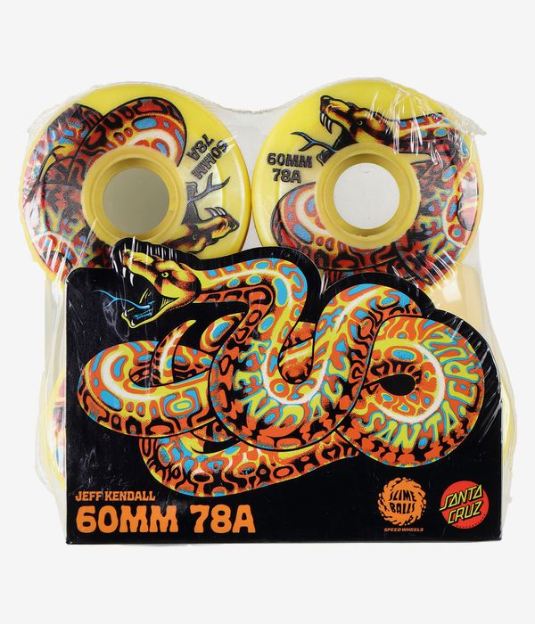 Santa Cruz Kendall Snake OG Slime Slime Balls Wheels (yellow) 60 mm 78A 4 Pack
