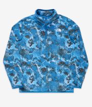 The North Face 100 Glacier Printed 1/4-Zip Sweater (glacier adriatic blue moss camo)