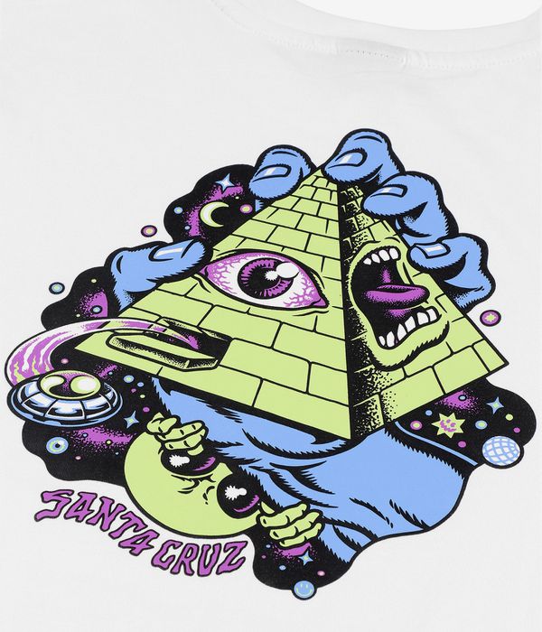 Santa Cruz Knibbs Invasion Hand Strip T-Shirt (white)