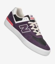 New Balance Numeric 574 vulc Chaussure (plum brown white)