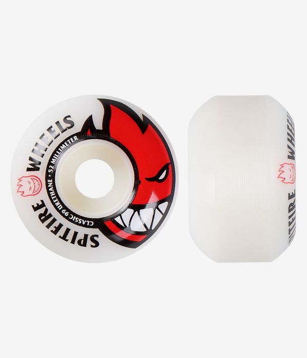 Spitfire Bighead Wheels (white red) 52mm 99A 4 Pack