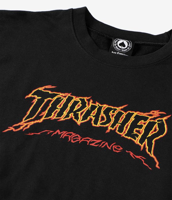 Thrasher Cracked Sweatshirt (black)