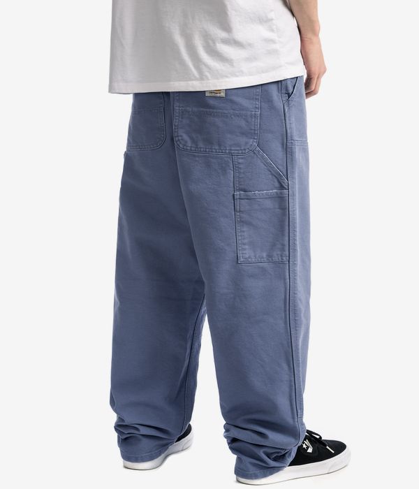 Carhartt WIP Double Knee Pant Organic Dearborn Pantaloni (bay blue aged canvas)
