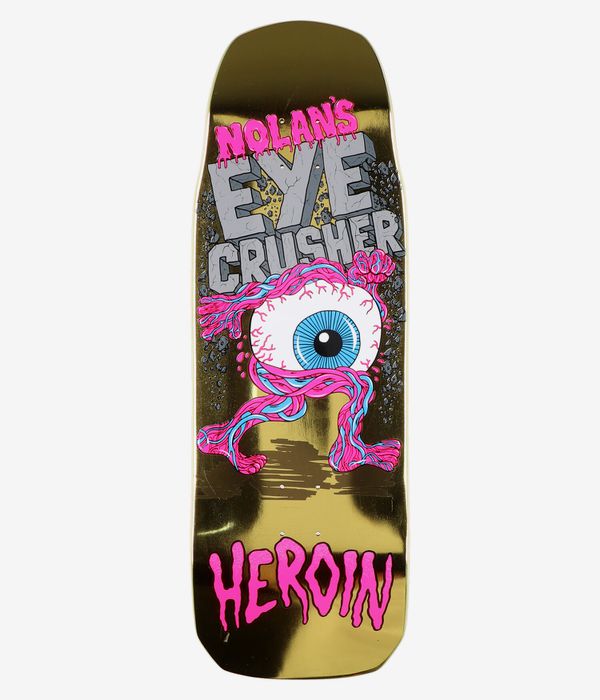 Heroin Skateboards Houghton Eye Crusher 10" Skateboard Deck (gold)