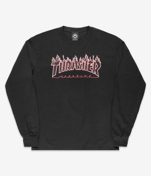 Thrasher Flame Longues Manches (black red)