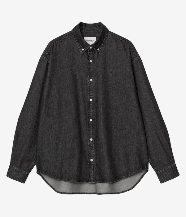 Carhartt WIP Lucas Camisa (black stone washed)