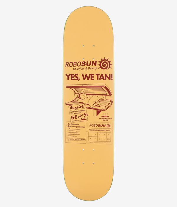 Robotron Robosun Yes, We Tan 8.25" Planche de skateboard (cream)
