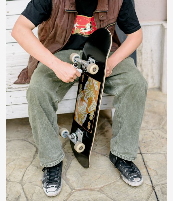 skatedeluxe Cards Twin Tail 8.375" Skateboard Deck (black)