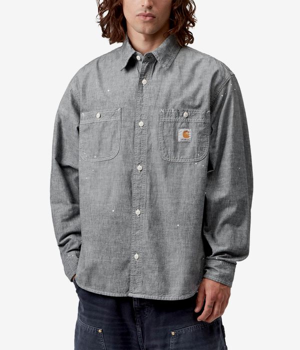 Carhartt WIP Painter Chemise (blue worn used splatter)