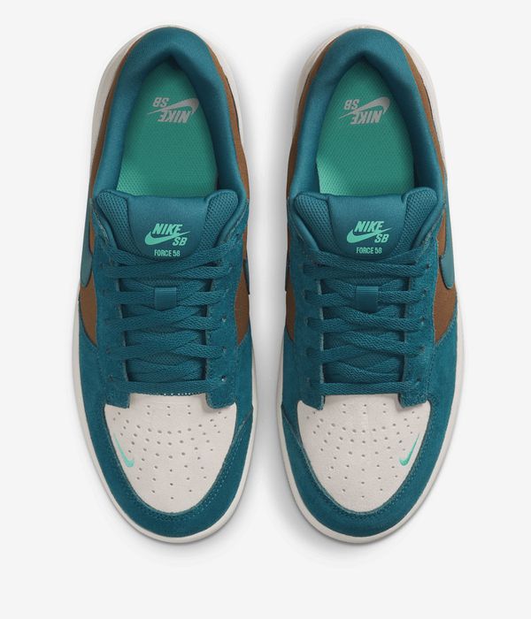 Nike SB Force 58 Schuh (moosswood brown geode teal lt or)