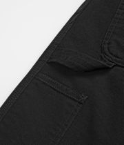 Carhartt WIP Single Knee Pant Organic Dearborn Broeken (black rinsed)