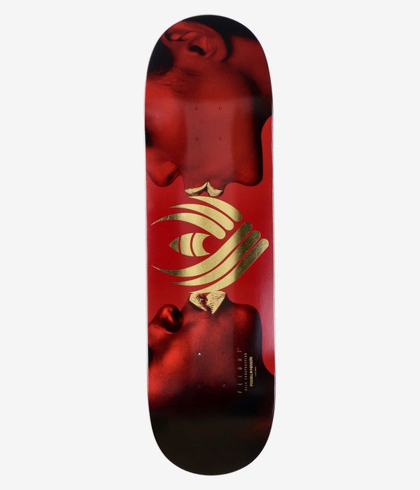 Powell-Peralta Kiss Flight Shape 308 8.75" Planche de skateboard (burgundy gold)