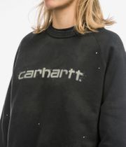 Carhartt WIP Painter Sweatshirt women (black destroy wash splatter)