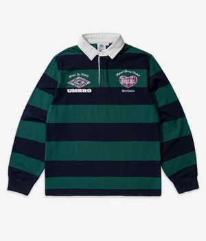 Butter Goods x Umbro Victory Rugby Polo Sweatshirt (navy forest)