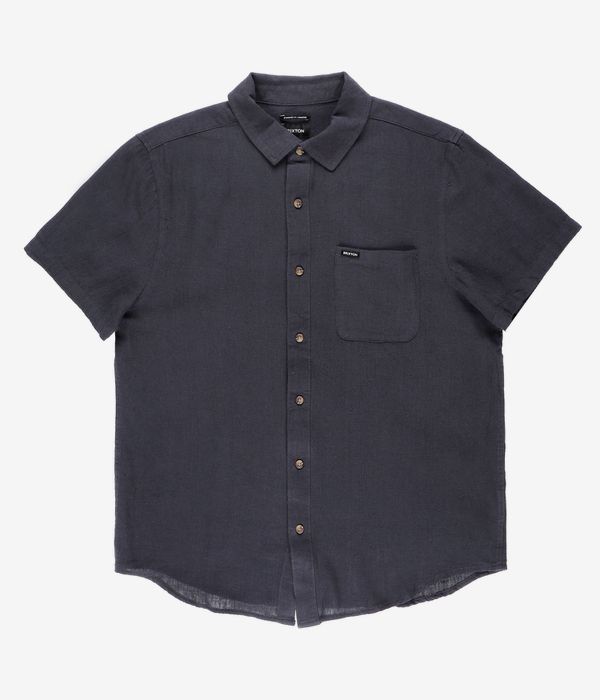 Brixton Charter Org Cttn Shirt (washed black)
