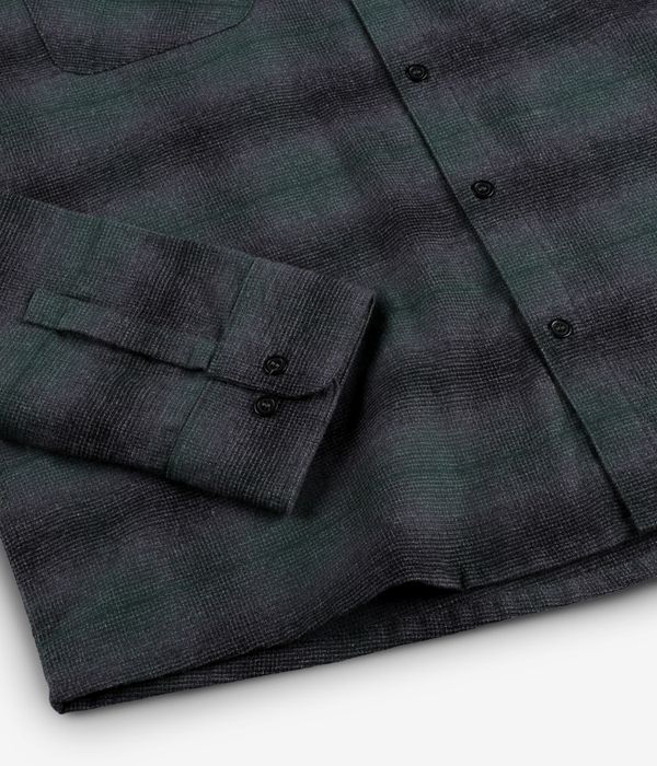 skatedeluxe Script Flanell Organic Shirt (dark green check)