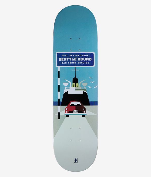 Girl Gass Seattle Bound 8.5" Skateboard Deck (multi)