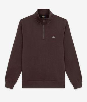Dickies Oakport 1/4-Zip Sweatshirt (chocolate brown)