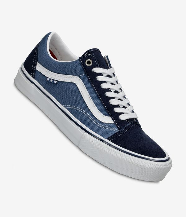 Shop Vans Skate Old Skool Shoes (navy white) online