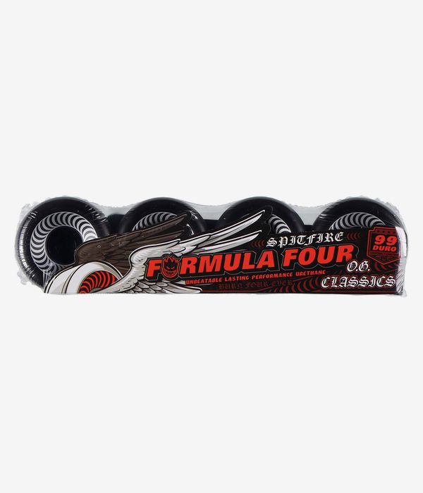 Spitfire Formula Four OG Classics Wheels (black) 60 mm 99A 4 Pack