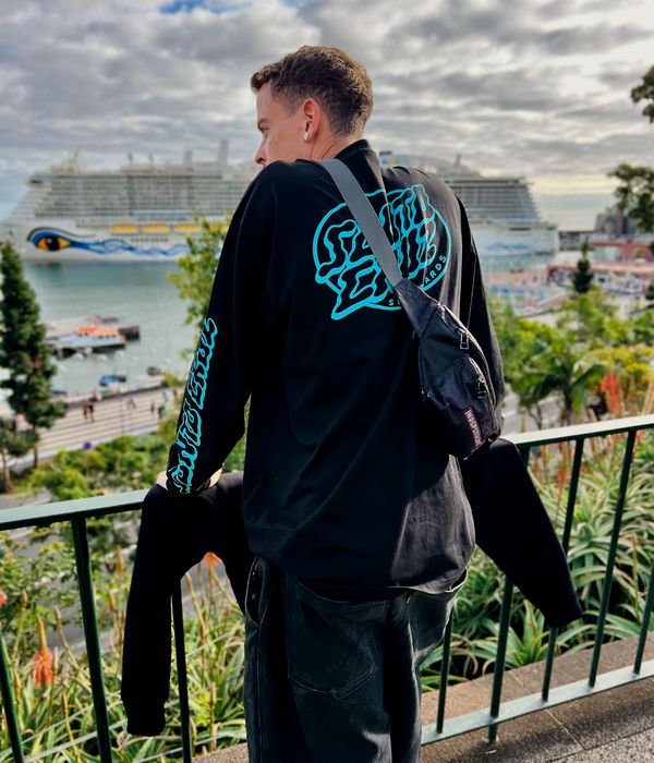 Santa Cruz Mono Vertigo Dot Camiseta de manga larga (black)