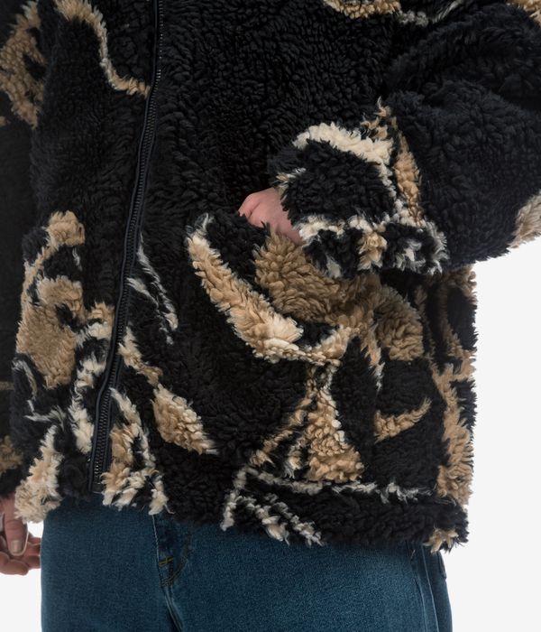 Obey Mushroom Sherpa Jacket (dark navy multi)