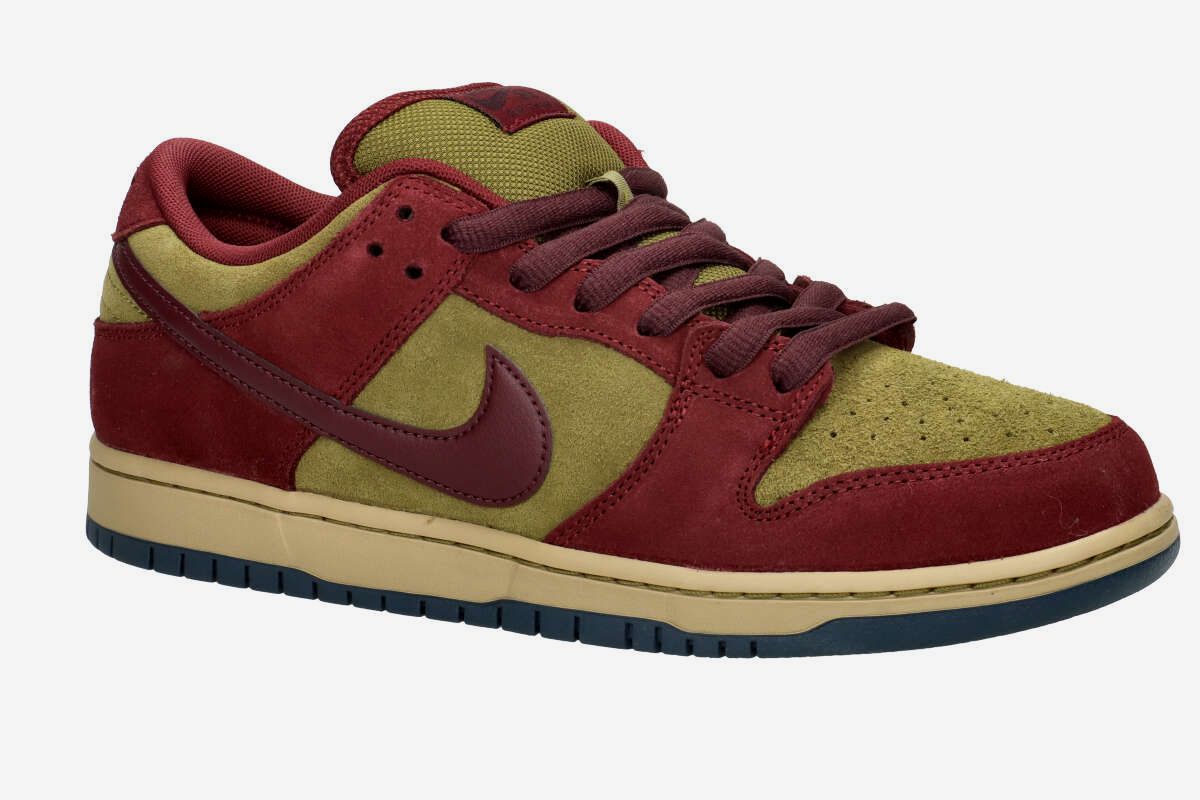 Nike SB Dunk Low Pro Chaussure (dark team red burgundy crush oli)