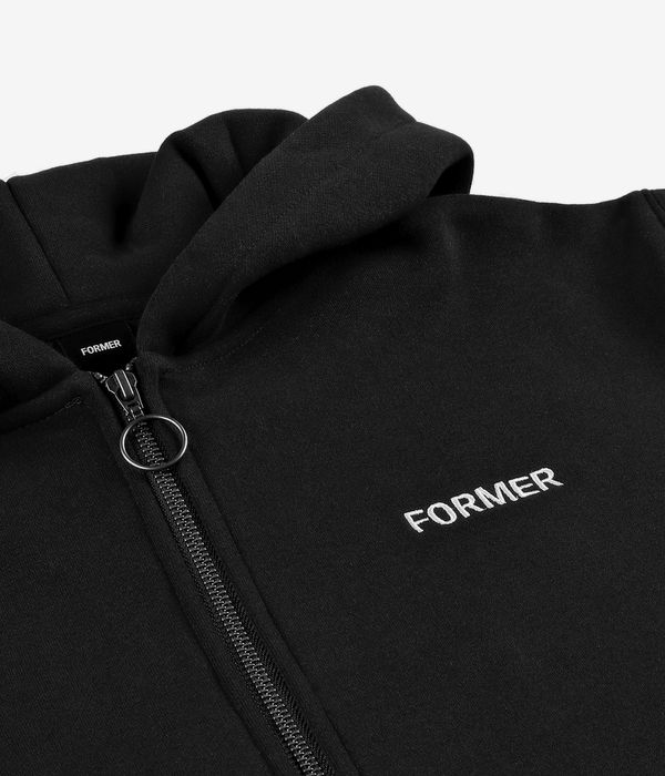 Former Clippings Felpa Hoodie con zip (black)