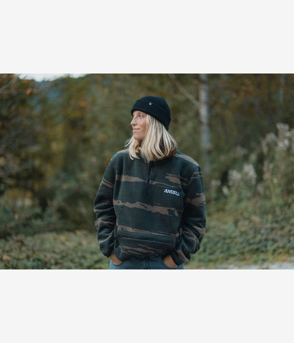 Anuell Kozor Fleece Half Zip Sweatshirt (coffee)