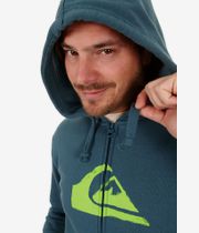 Quiksilver Corporate Logo Zip-Hoodie (indian teal)
