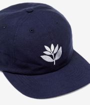 Magenta League 6 Panel Cap (navy blue)
