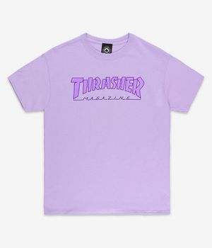 Thrasher Outlined Camiseta (orchid)